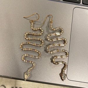 Crystal Snake Earrings
